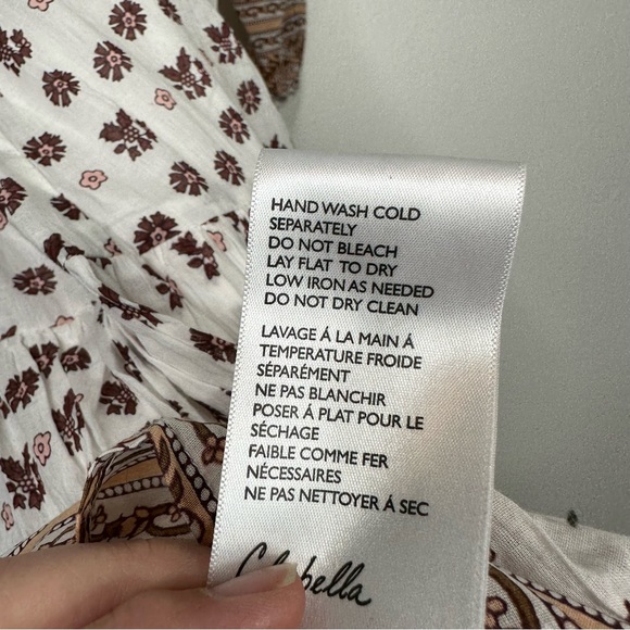 Cleobella Blakely midi dress cottagecore prairie bohemian floral v neck casual - Picture 10 of 13